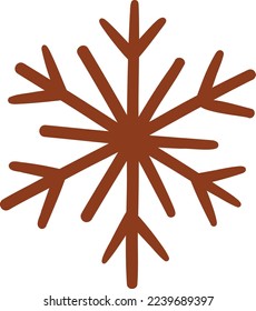 brown line doodle christmas element