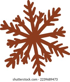 braunes Dodle-Weihnachtselement