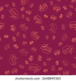 Brown line Vegan food diet icon isolated Brown line background. Organic, bio, eco symbol. Vegan, no meat, lactose free, healthy, fresh and nonviolent food.  Vector