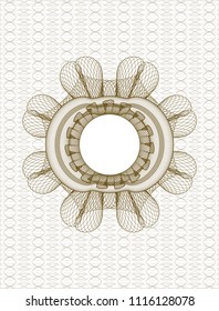 Brown linear rosette