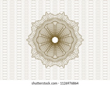 Brown linear rosette