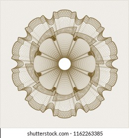 Brown linear rosette