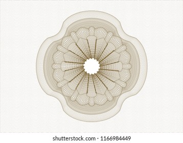 Brown linear rosette