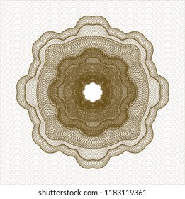 Brown linear rosette