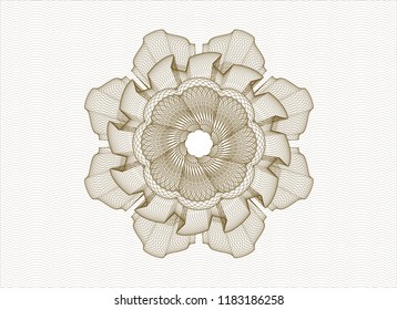 Brown linear rosette
