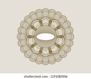 Brown linear rosette