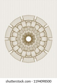 Brown linear rosette