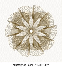 Brown linear rosette