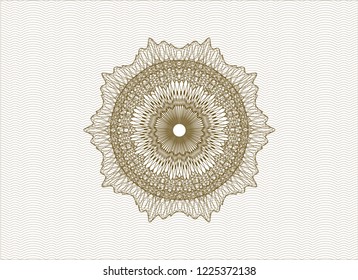 Brown linear rosette