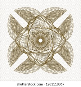 Brown linear rosette