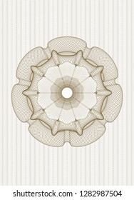 Brown linear rosette