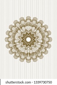 Brown linear rosette