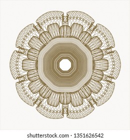 Brown linear rosette