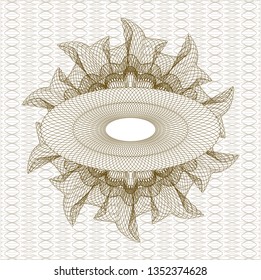 Brown linear rosette