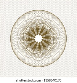 Brown linear rosette