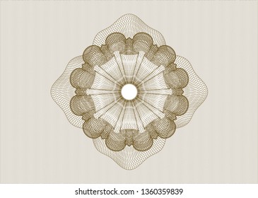 Brown linear rosette