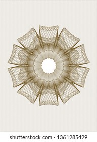 Brown linear rosette