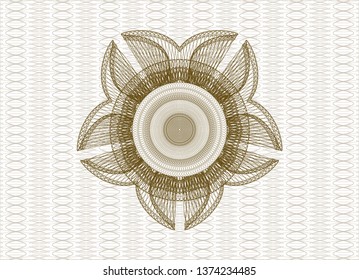 Brown linear rosette