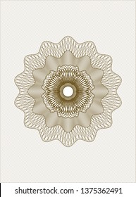 Brown linear rosette
