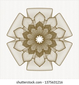 Brown linear rosette
