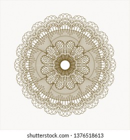 Brown linear rosette