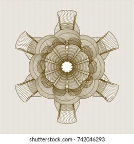 Brown linear rosette