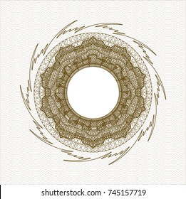Brown linear rosette