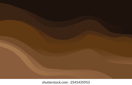 Fundo abstrato de onda líquida marrom
