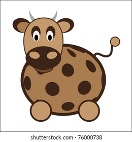 brown little cow head
