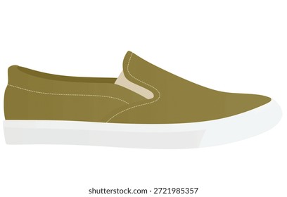 Zapatos mocasín marrones. Ilustración vectorial