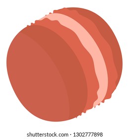 Brown macaroon icon. Isometric of brown macaroon vector icon for web design isolated on white background