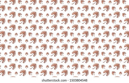 Brown Lady’s Mantle Leaves Pattern Background