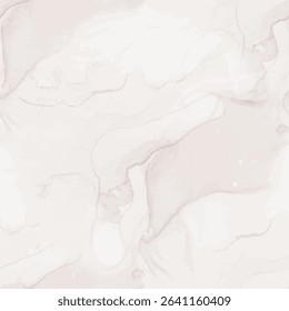 Brown Marble Texture. Brown Alcohol Ink Repeat Stone. Beige Pale Paint. Light Abstract Watercolor. Cream Water Color Background. Cream Marble Background. Pale Pastel Splash. Modern Seamless Template