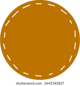 Brown Maroon Doodle Circle Brush Textured Oval Lingkaran Shape Vector for Icon and Element