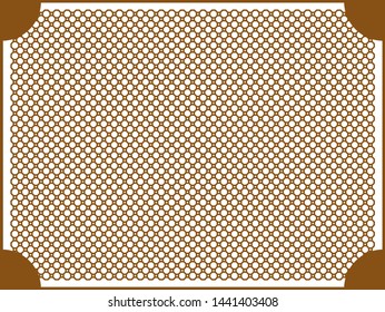 Brown Mesh-Net Vector On White Background 