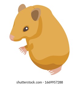 Brown mice icon. Isometric of brown mice vector icon for web design isolated on white background