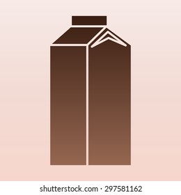 Brown milk icon