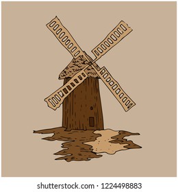 brown mill object