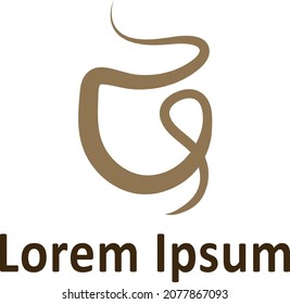 Brown minimalist logo for your company