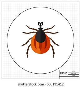 Brown mite icon
