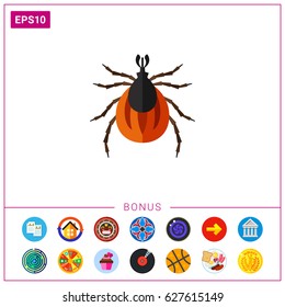 Brown mite icon
