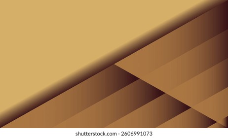 Brown modern papercut background with layered abstract design. Perfect for branding, web, social media, and print. High-quality vector, fully scalable and editable