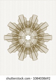  Brown money style rosette