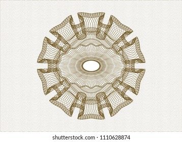  Brown money style rosette