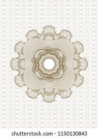  Brown money style rosette
