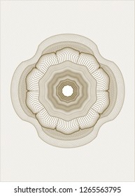 Brown money style rosette