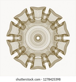  Brown money style rosette