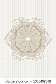 Brown money style rosette