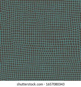 Brown mosaic on a blue background. Сhaotic mosaic texture. Square pattern with geometric design. Brown leather vector pattern.  Follow other mosaic patterns in my collections. 