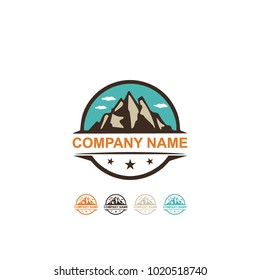 brown mountain logo design